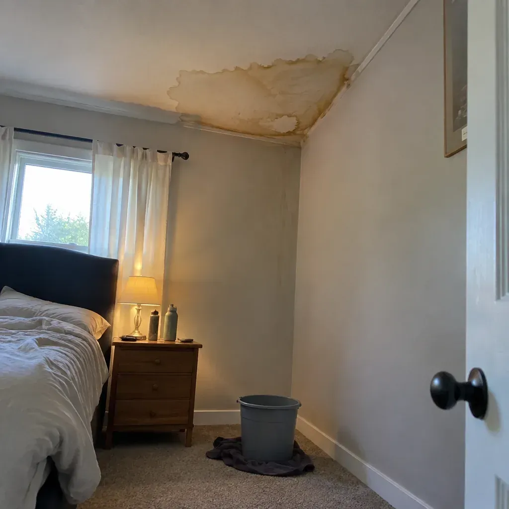Roof leak warning signs in Trenton, NJ